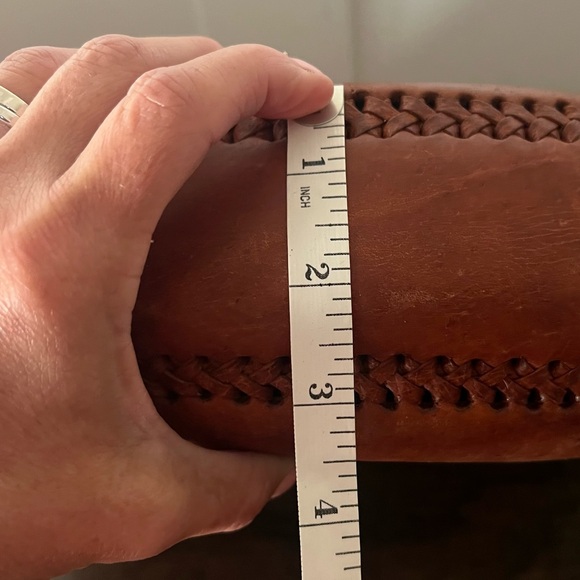 Leather Artisan Clutch Bag Cozumel Mexico - Picture 8 of 8